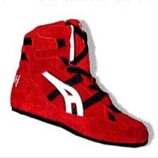 Low Top Boxing Shoe - Red, Size 6