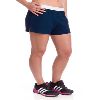 Soffe Boys' Navy Blue Solid Modern High Rise Quick Dry Stretchable Exercise Cheerleading Shorts Size Large