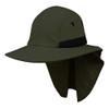 Large Bill Microfiber Sun Cap - Olive W15S46B view 1