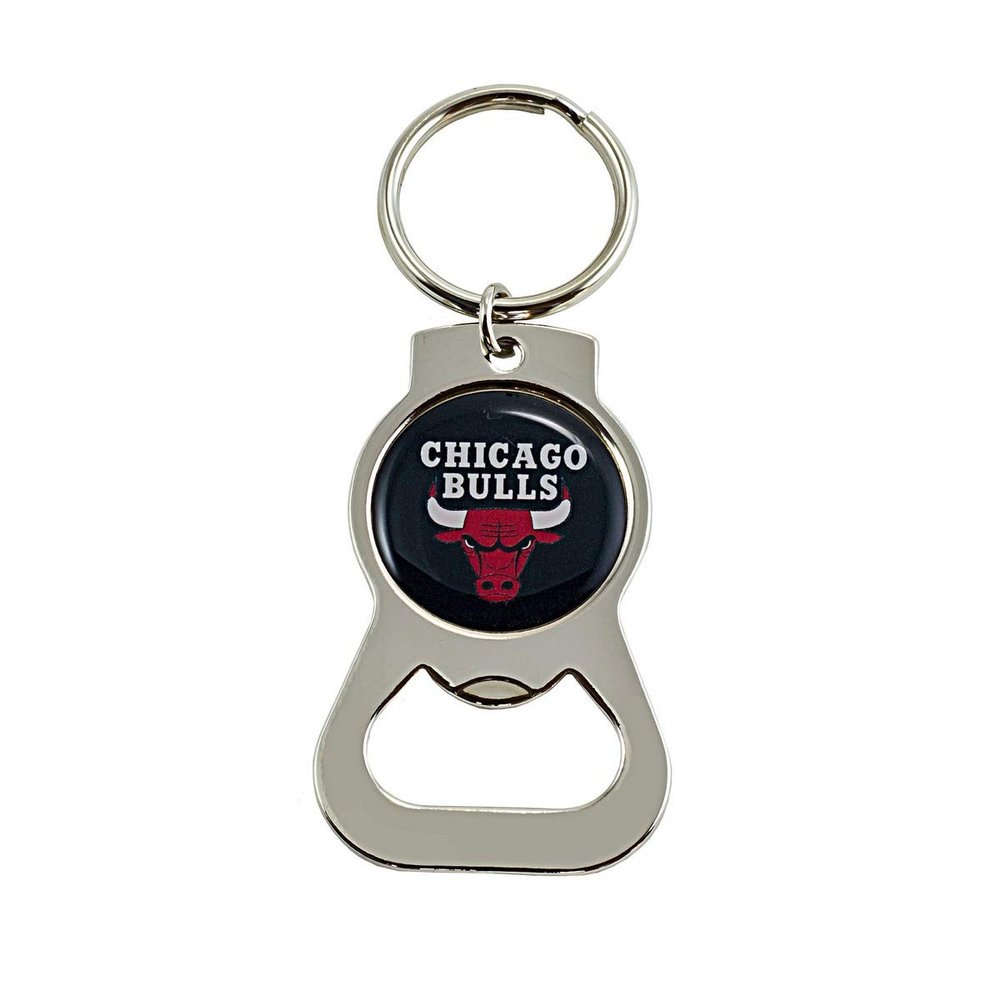Aminco unisex adult Bottle Opener Ring sports fan keychains, Chicago Bulls, Regular US