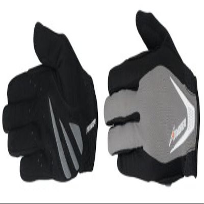 Avenir Serious Long Finger Cycling Gloves (Dk Grey/Lt Grey, X-Large)