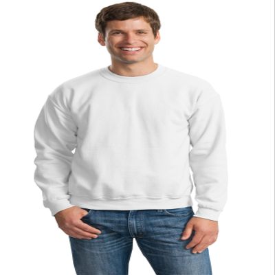 Gildan Activewear 50/50 Crewneck Sweatshirt, 3XL, White