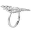 Sterling Silver Open 31mm Sideway Butterfly Ring for Women size 6 view 3