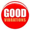 1" Beach Boys "Good Vibrations" Button/Pin view 1