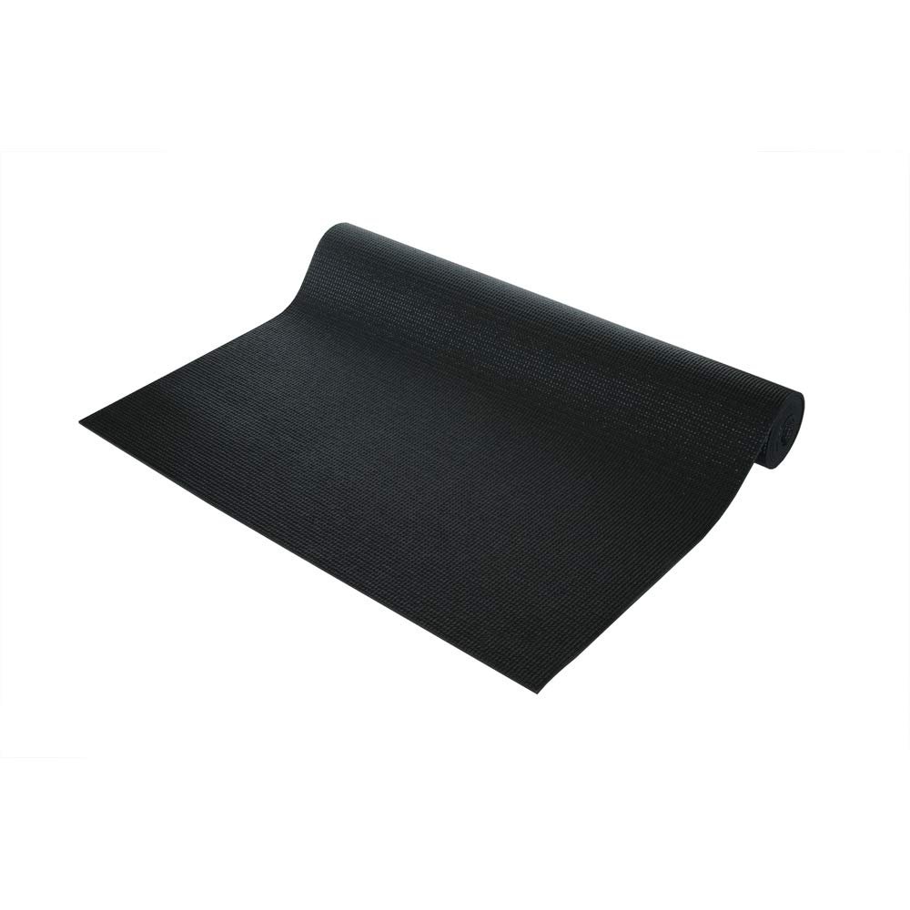 Yogi Mat by Wai Lana (Color: Black) - 1/8 inch Thick, Non-slip, Stylish, Latex-Free, Lightweight, Optimum Comfort