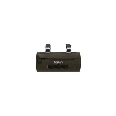 Brooks England Scape Handlebar Pouch, Cycling and Gravel Bag, Mud Green, One Size