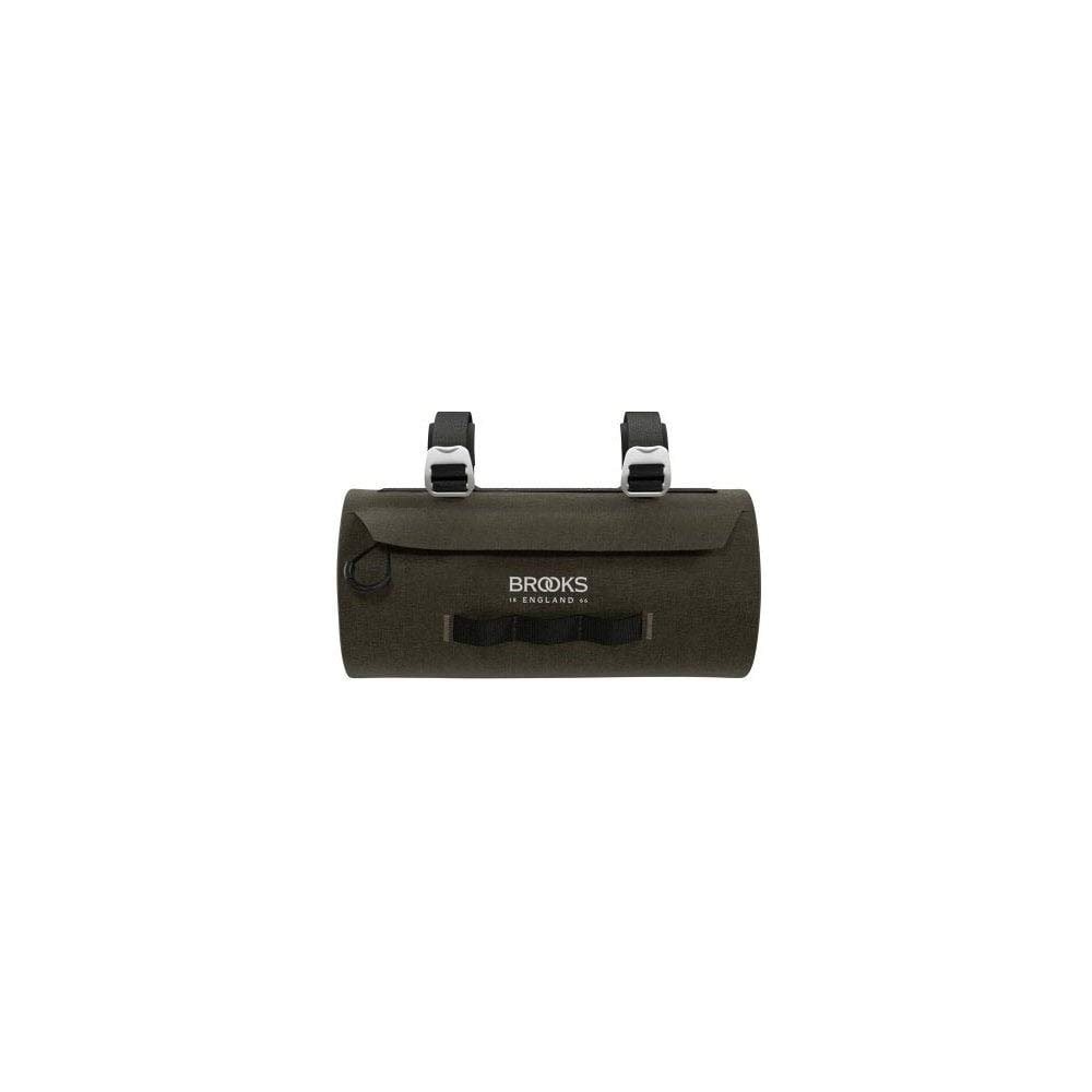 Brooks England Scape Handlebar Pouch, Cycling and Gravel Bag, Mud Green, One Size