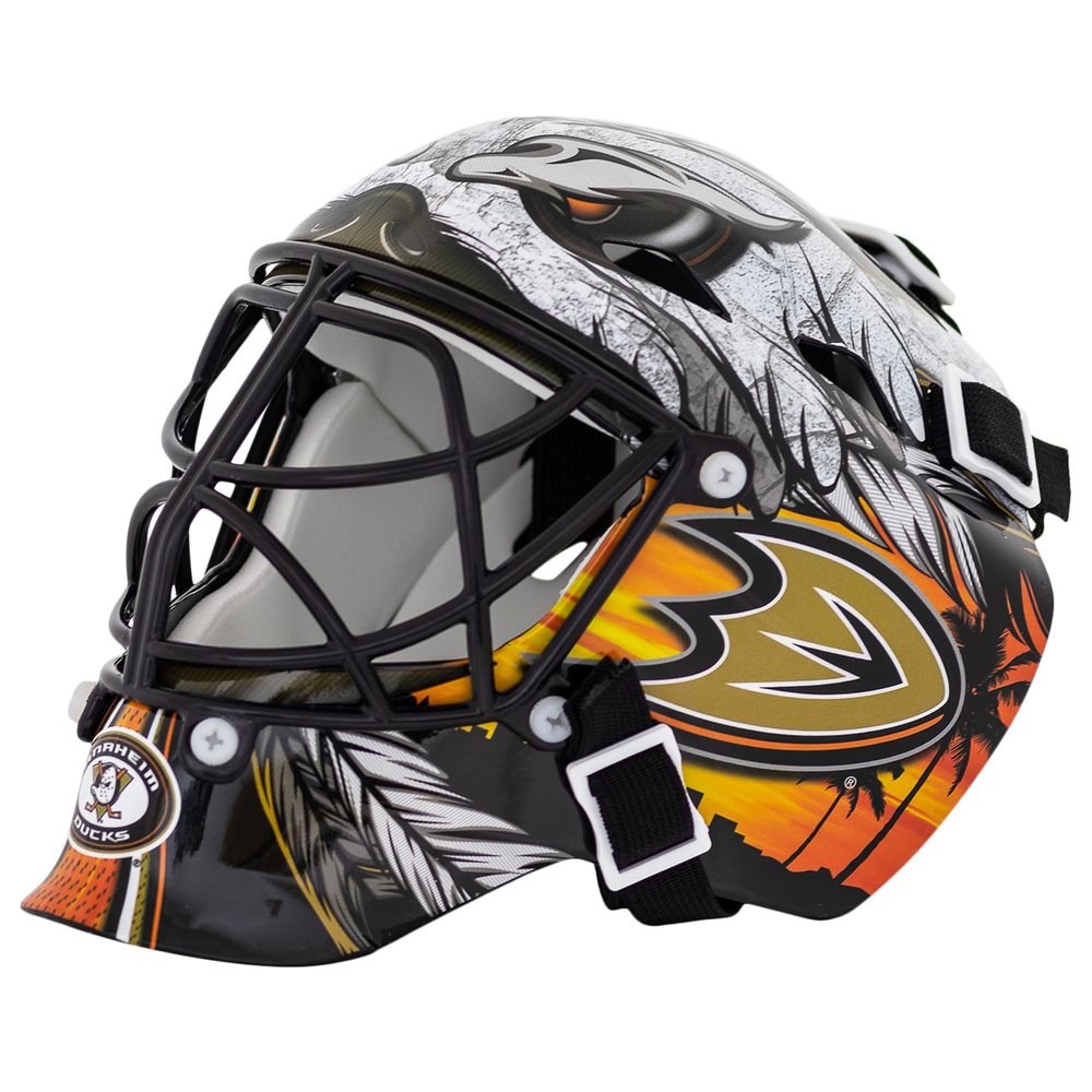 Franklin Sports 7784F15 NHL Mini Goalie Mask,Anaheim Ducks