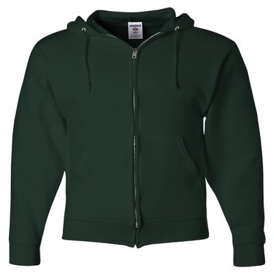 Jerzees Youth 8 oz. NuBlend Fleece Full-Zip Hood M FOREST GREEN