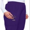 CHEROKEE Women's Workwear Elastic Waist Cargo Scrubs Pant, Grape, XXXX-Large view 4