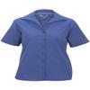 Edwards Garment Ladies Lightweight Short Sleeve POPLIN Blouse French Blue view 1