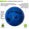 Champion Sports Extreme Series Soccer Ball, Regulation Size 5 - Collegiate, Professional, and League Standard Kick Balls - All Weather, Soft Touch, Maximum Air Retention - for Adults, Teenagers, Blue view 4