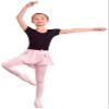 Danshuz Girl's Mock Wrap Georgette Skirt I/M BLACK view 1