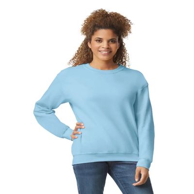 Gildan G180 Adult Sweatshirt - Light Blue - X-Large