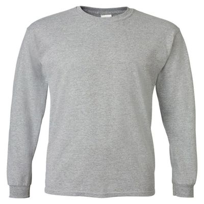 Gildan Men's 5.5 oz., 50/50 Long-Sleeve T-Shirt, Sport Grey, X-Large