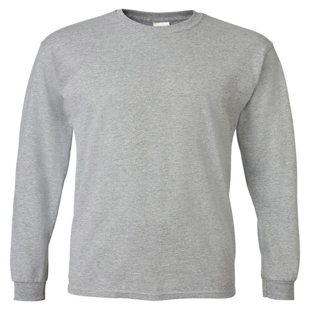 Gildan Men's 5.5 oz., 50/50 Long-Sleeve T-Shirt, Sport Grey, X-Large