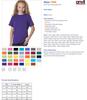 705B Anvil Youth Heavyweight Tee (Black) (S) view 3