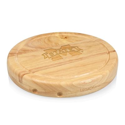 PICNIC TIME NCAA Mississippi State Bulldogs Circo Cheese Board and Knife Set - Charcuterie Board Set - Wood Cutting Board