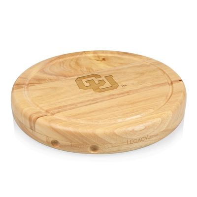 PICNIC TIME NCAA Colorado Buffaloes Circo Cheese Board and Knife Set - Charcuterie Board Set - Wood Cutting Board