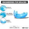 Shock Doctor Adult Braces Strapless Mouthguard, Adult , only top braces,Blue view 4