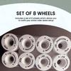 Sure-Grip All American Plus Wheels - Indoor Roller Skating Wheels - Made with Vanathane & 55mm Diameter - Great for Roller Skating & Roller Blading - Made In USA - Set of 8 view 4