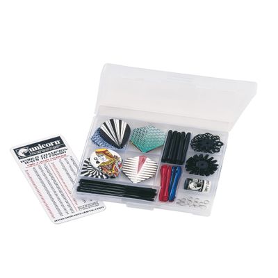 Unicorn Mens Maestro Dart Flights, Black/White/Blue/Red/Green/Silver