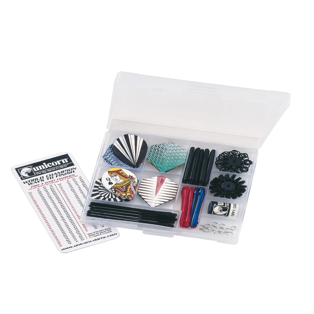 Unicorn Mens Maestro Dart Flights, Black/White/Blue/Red/Green/Silver