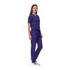 Women's Scrub Set - Medical Scrub Top and Pant, Purple, X-Small view 2