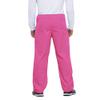 Cherokee Men's Originals Unisex Drawstring Cargo Scrub Pant, Shocking Pink, Small view 3