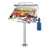 Magma Products, Double Locking Stowable Pedestal Mount, T10-185, Silver, One Size view 1