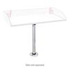 Magma Products, Double Locking Stowable Pedestal Mount, T10-185, Silver, One Size view 3
