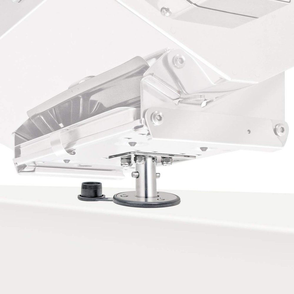 Magma T10-326 Single Locking Flush Deck Socket Mount | Stainless Steel Marine BBQ Grill & Table Mount | Flush Mount for Boats