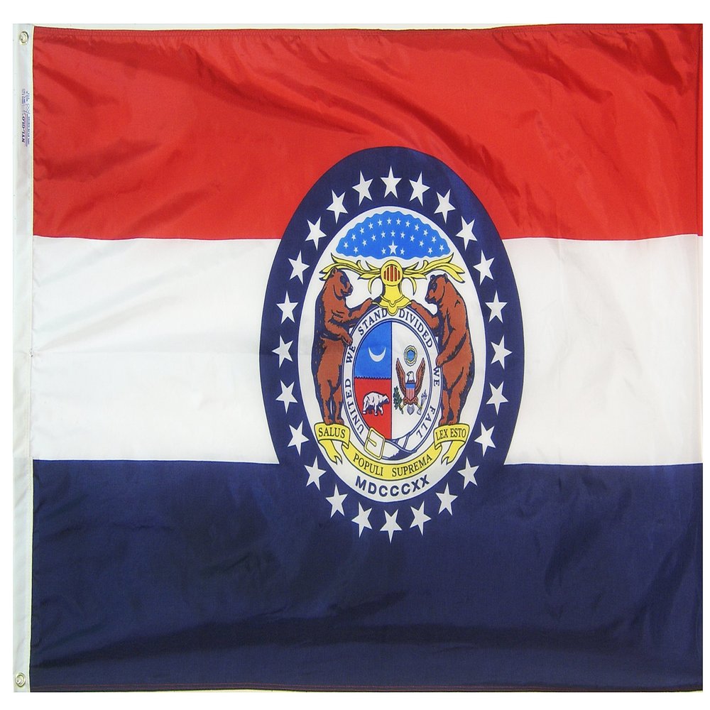 Annin Flagmakers Missouri State Flag USA-Made to Official State Design Specifications, 3 x 5 Feet (Model 142960)
