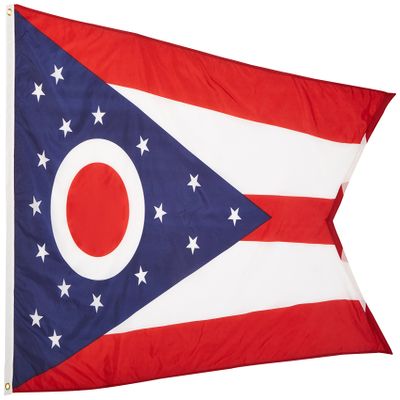 Annin Flagmakers Ohio State Flag USA-Made to Official State Design Specifications, 4 x 6 Feet (Model 144270)