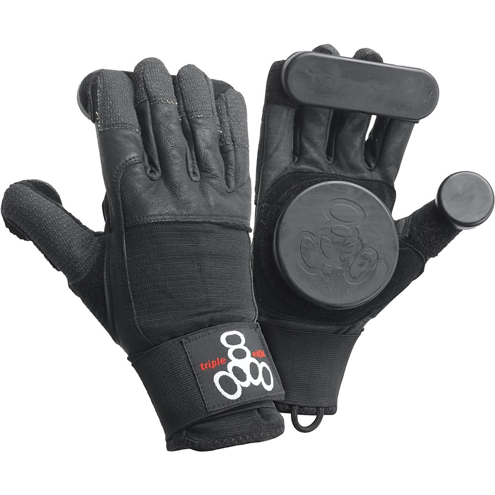 Triple Eight Sliders Longboard Slide Gloves with Finger Puck (1-Pair), Large / X-Large