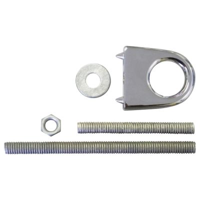 SeaSense Bow Eye (Cadmium Plated, Zamak, 3- Inch), white