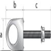 SeaSense Bow Eye (Cadmium Plated, Zamak, 3- Inch), white view 2