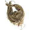 Mil-Tec Unisex Shemagh - Multifunctional Cotton Lightweight Breathable Tactical Outdoor Scarf/Face Camouflage/Headscarf, Khaki/Black, One Size view 1