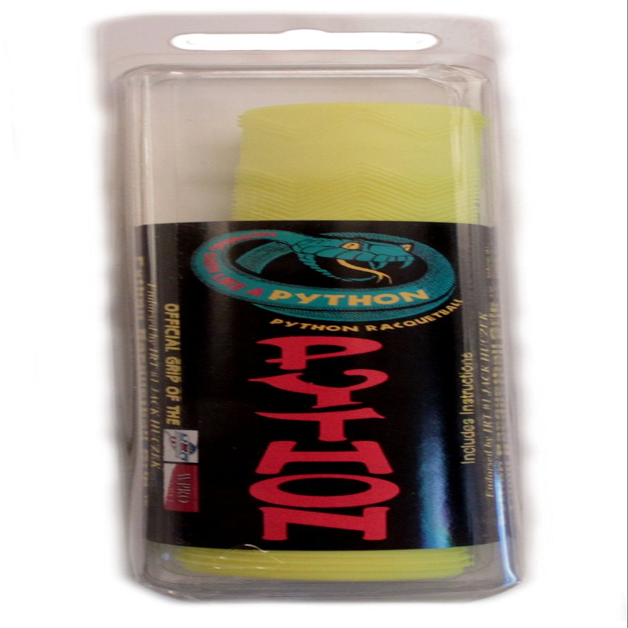 Python Racquetball Replacement Rubber Grip, Yellow