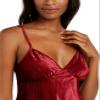 INC International Concepts Ribbed Velvet Cami Top & Pajama Shorts Set Cherry Pie Small view 3