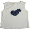 Ave Blu - Little Girls' Tank Top, White, Blue 12838-5 view 1
