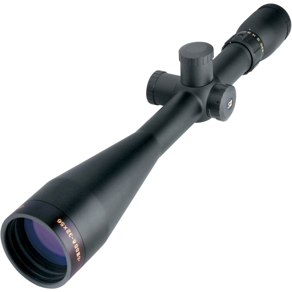Sightron SIII LR 6-24x50mm Mil-Dot Target Riflescope, 30mm Tube, 100 MOA, Side Focus, Matte Black, Waterproof, Fog Proof (25133)