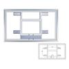 First Team Glass Basketball Backboard 36in x 60in - FT230H view 1