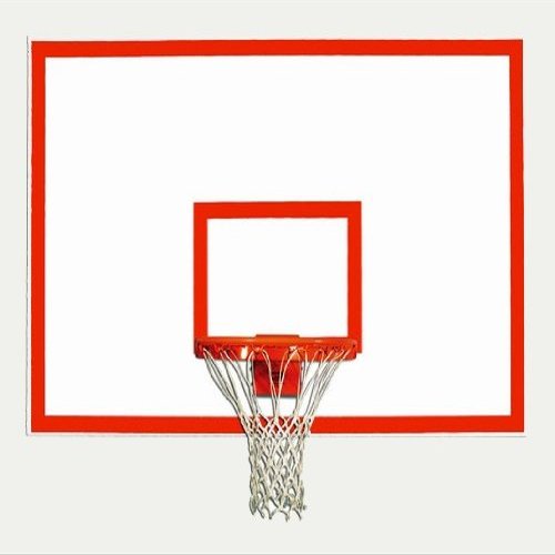 48" x 72" Rectangular Wood Basketball Backboard with Markings from Gared