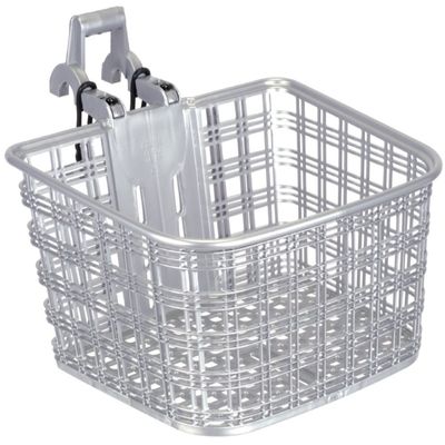 OGK Giken FB-022X Mae Basket for ATB and Cross Bikes, Aluminum Silver