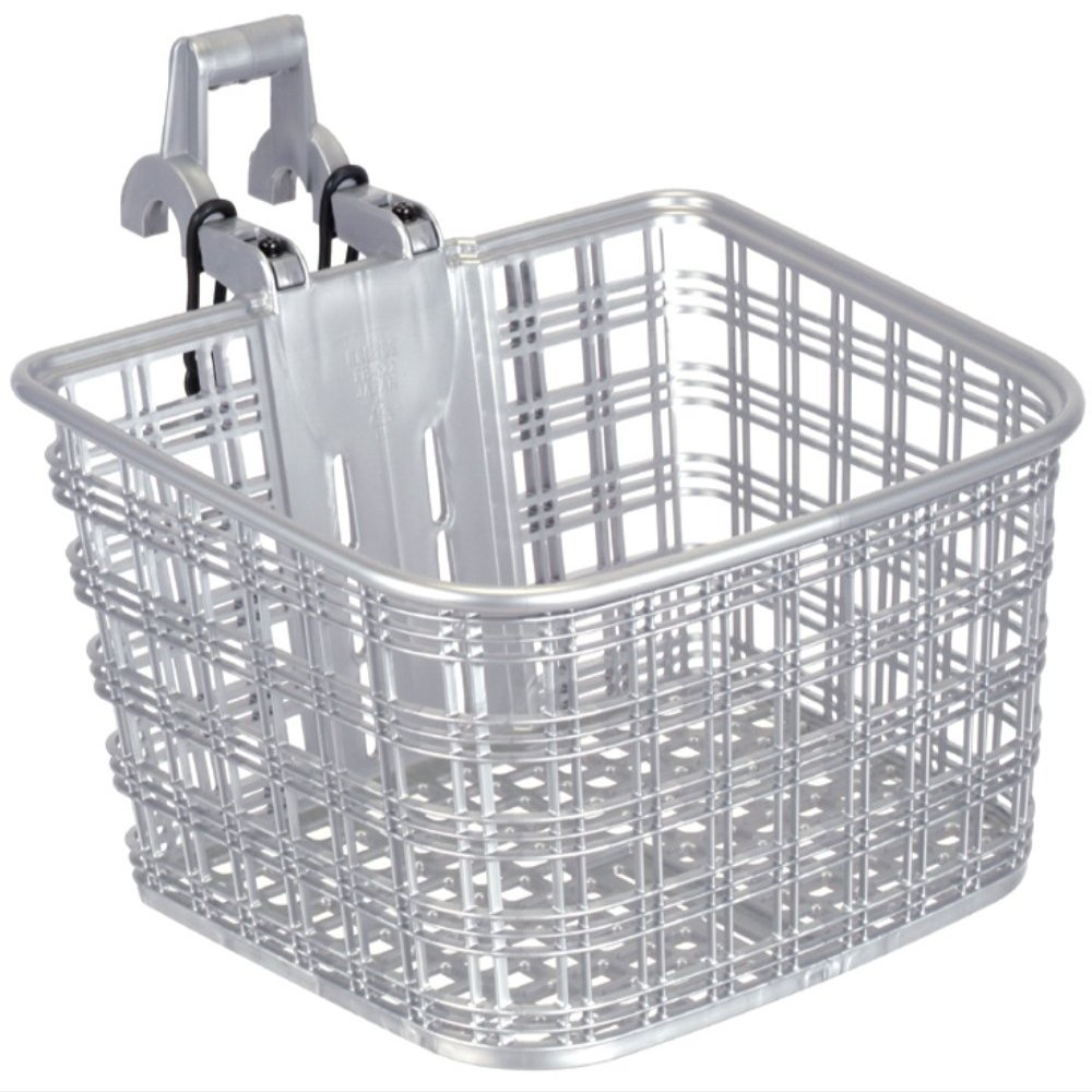 OGK Giken FB-022X Mae Basket for ATB and Cross Bikes, Aluminum Silver