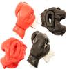 2 Head Gears with 2 Pairs of Boxing Gloves Red & Black Set view 1