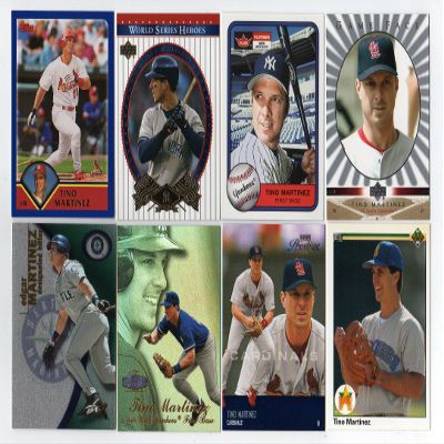 Lot of 20 Tino Martinez Baseball Cards All Different