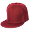 Flat Bill Blank Baseball Hat, 7 Maroon view 1