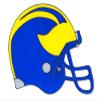 NCAA Michigan Wolverines Helmet Window Cling view 1